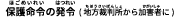 保護命令の発令（地方裁判所から加害者に）